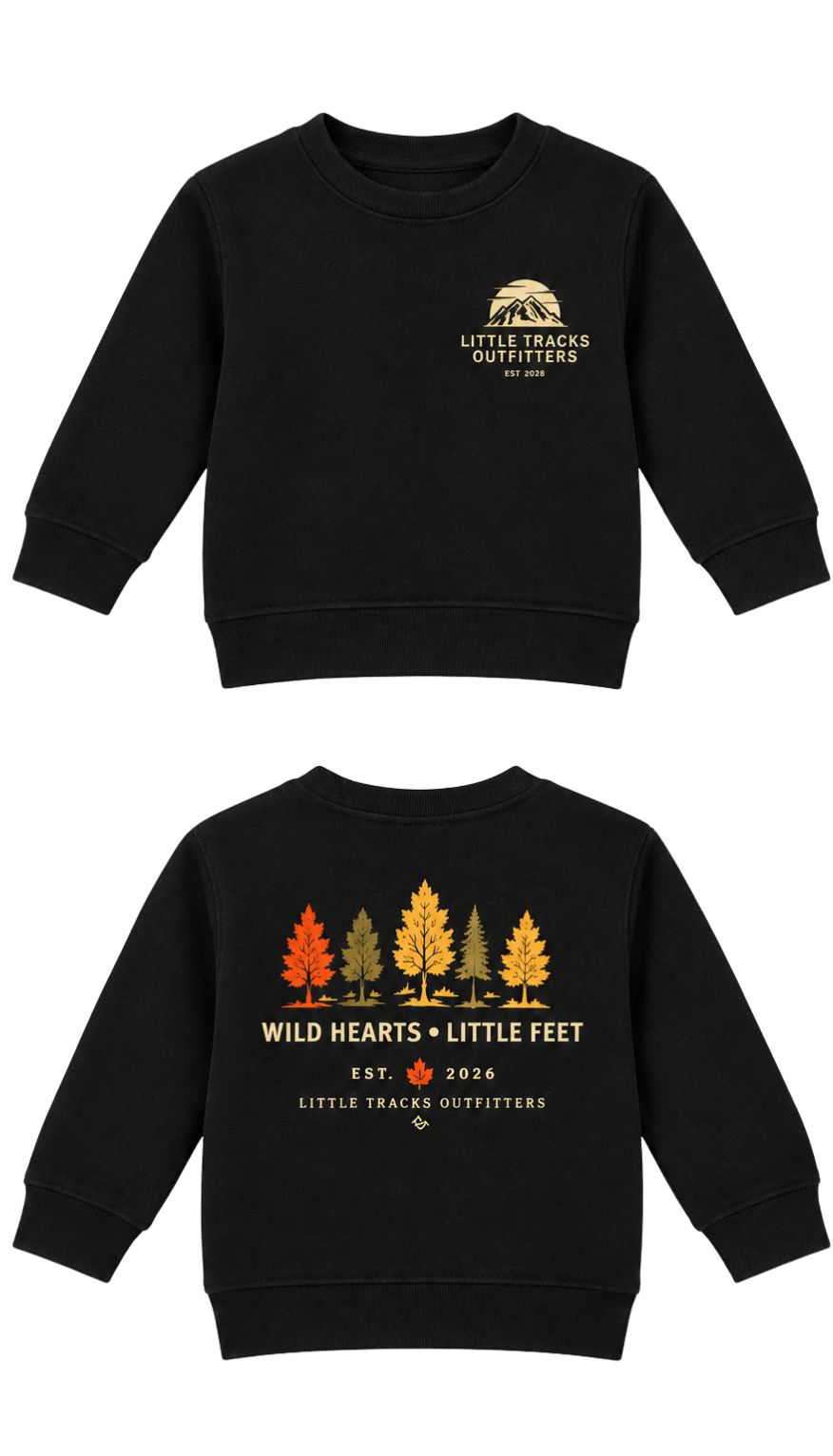 Toddler Outdoor Fleece Crew Sweater – Wild Hearts