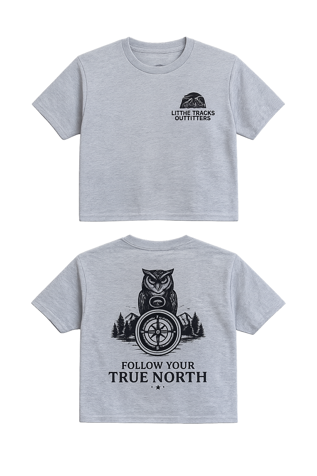 Kids Outdoor Graphic T-Shirt | Follow Your True North