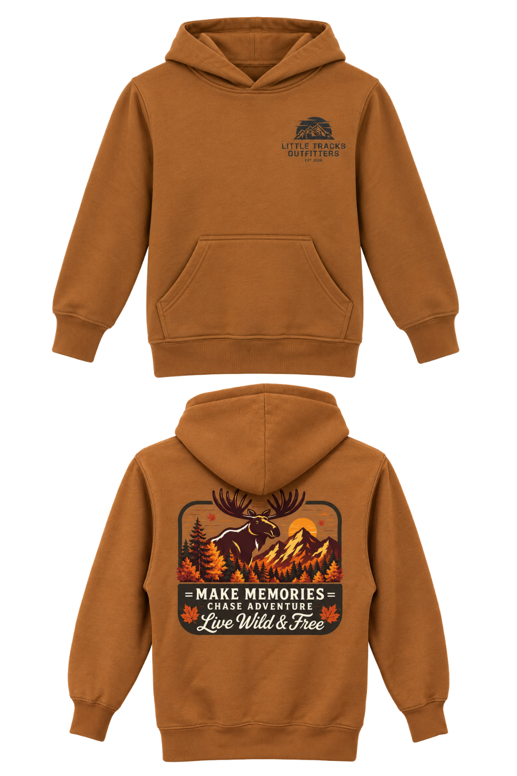 Making Memories Moose Outdoor Fleece Hoodie
