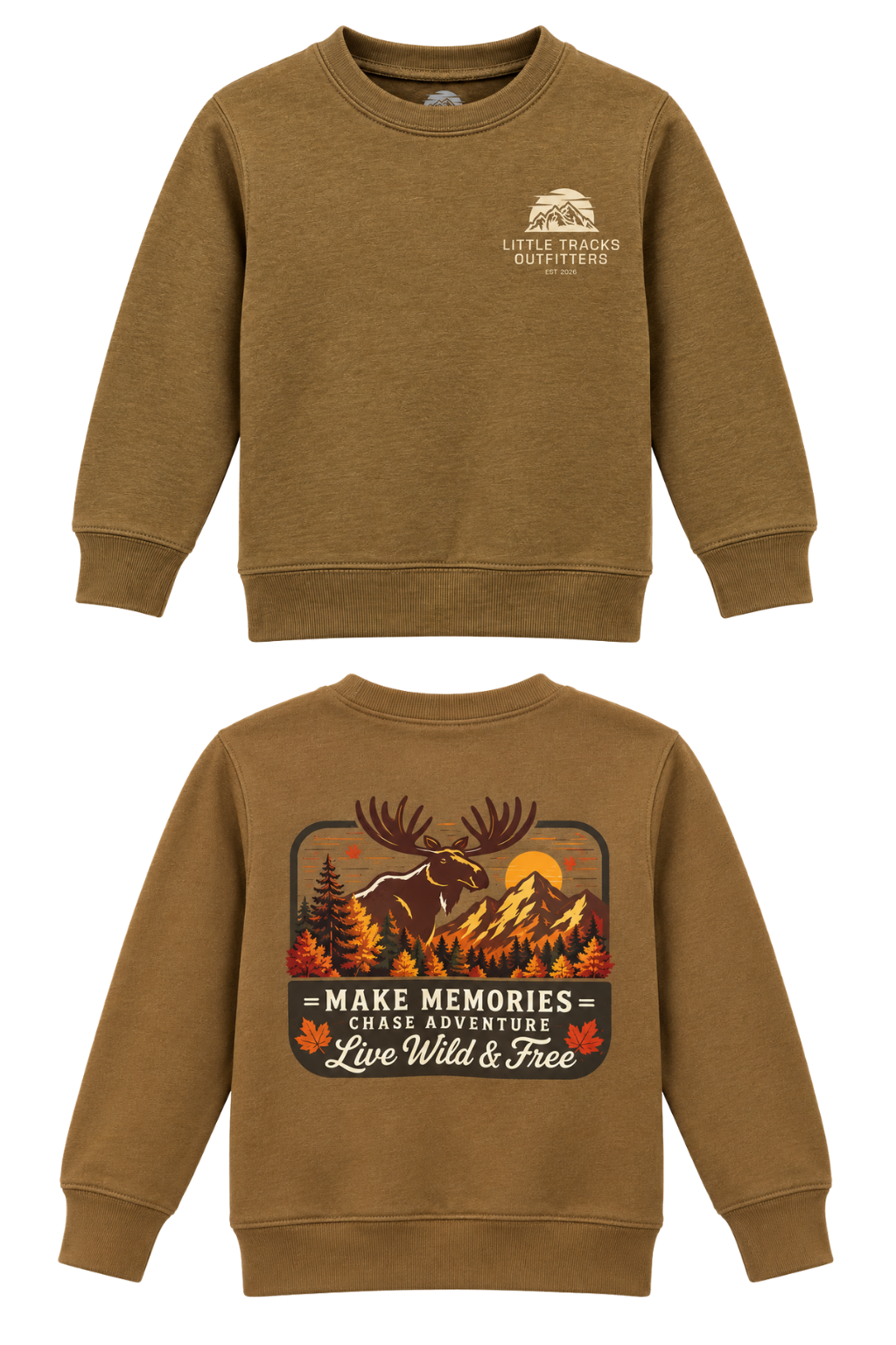 Toddler Making Memories Moose Crew Outdoor Fleece