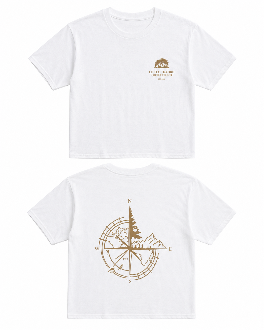 Kids Outdoor Graphic T-Shirt | Compass Adventure Design
